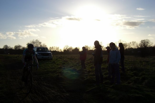Light, people and a bicycle   