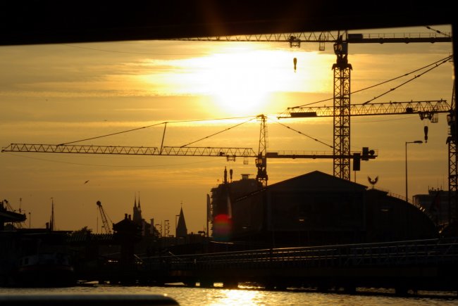 Sunset In The Docks 